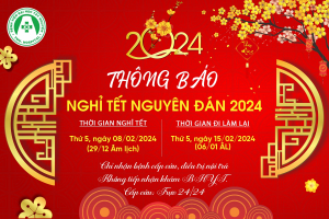 BV ĐHTN thông báo lịch nghỉ Tết Nguyên Đán 2024