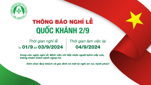 Bệnh viện Đại học Tây Nguyên thông báo nghỉ lễ Quốc Khánh 2/9